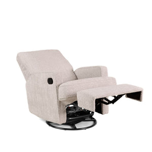 OBABY Nursing Chairs Obaby Madison Swivel Glider Recliner Chair - Chenille Marshmallow