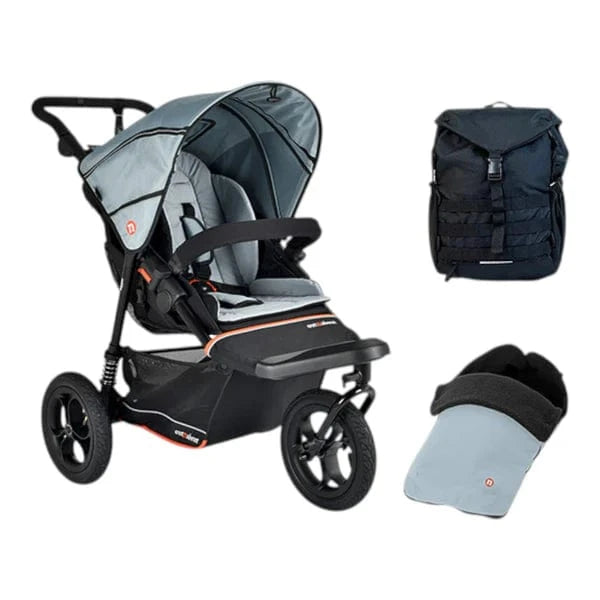 Out n About Out N About Nipper V6 Adventure Bundle - Rocksalt Grey