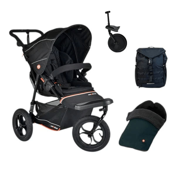 Out n About Out N About Nipper V6 Adventure Bundle with FREE Front Rider - Summit Black