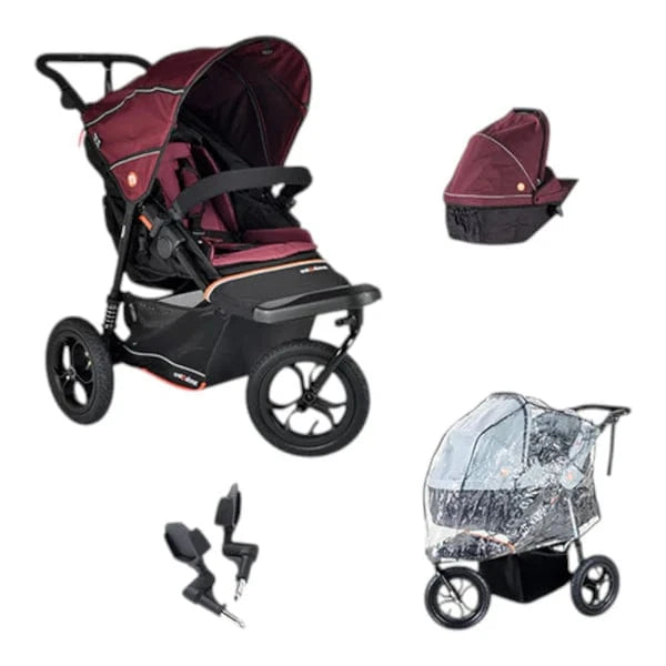 Out n About Out N About Nipper V6 Newborn Bundle - Brambleberry Red