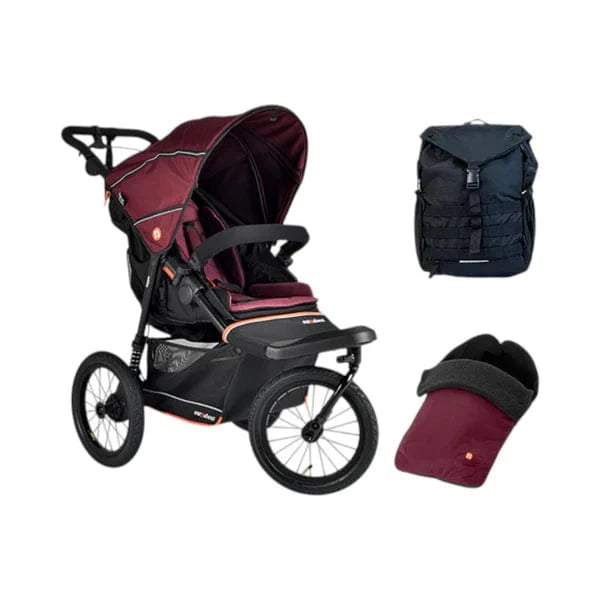 Out n About Out N About Nipper V6 Plus Adventure Bundle - Brambleberry Red