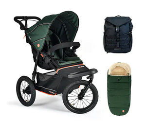 Out n About Out N About Nipper V6 Plus Adventure Bundle - Sycamore Green