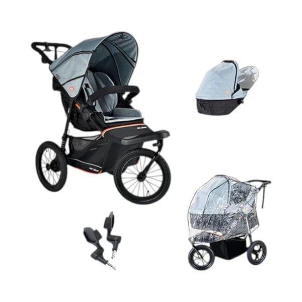 Out n About Out N About Nipper V6 Plus Newborn Bundle - Rocksalt Grey