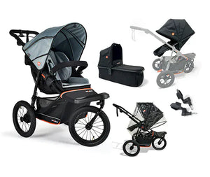Out n About Out N About Nipper V6 Plus (Switch) Newborn Bundle - Rocksalt Grey