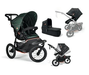 Out n About Out N About Nipper V6 Plus (Switch) Newborn Bundle - Sycamore Green