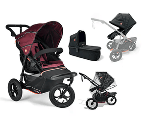 Out n About Out N About Nipper V6 (Switch) Newborn Bundle - Brambleberry Red