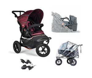 Out n About Prams & Pushchairs Out N About Nipper V6 Newborn Pod Bundle - Brambleberry Red