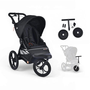 Out n About Pushchairs Out N About Nipper Compact Front Rider Bundle - Black