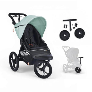 Out n About Pushchairs Out N About Nipper Compact Front Rider Bundle - Green