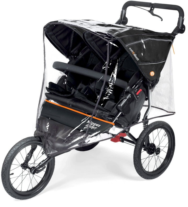 Out n About Pushchairs Out n About Nipper Sport V5 Double Pushchair - Summit Black