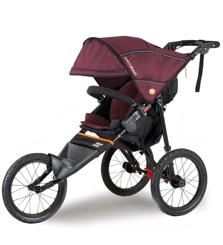 Out n About Pushchairs Out n About Nipper Sport V5 Single Pushchair - Brambleberry Red