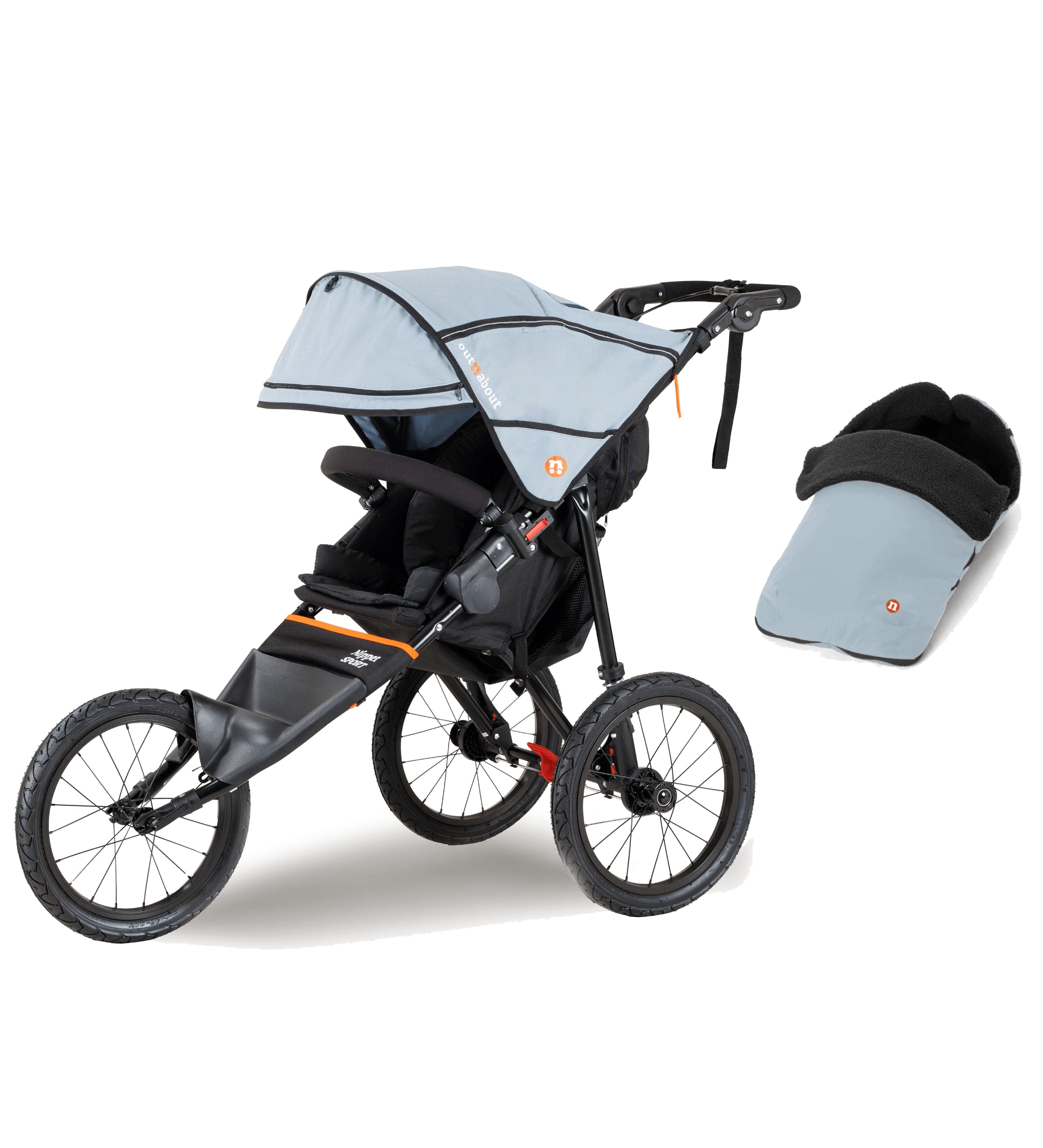 Out n About Nipper Sport V5 Single Pushchair with Footmuff Rocksalt UK Baby Centre
