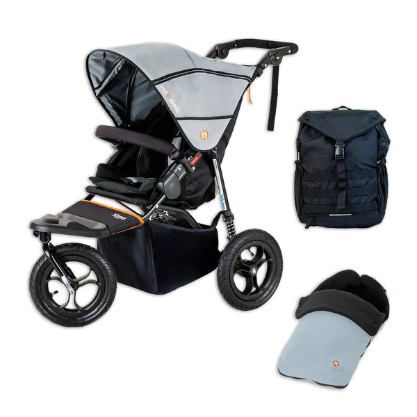 Out n About Pushchairs Out N About Nipper V5 All-Terrain Adventure Bundle - Rocksalt Grey