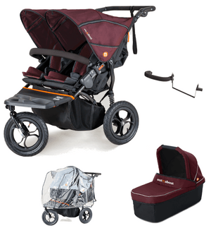 Out n About Pushchairs Out n About Nipper V5 Double Pushchair Starter Bundle - Bramble Berry