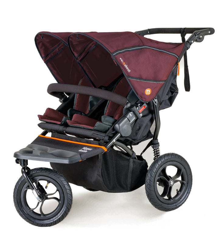 Out n About Pushchairs Out n About Nipper V5 Double Pushchair Twin Bundle - Bramble Berry