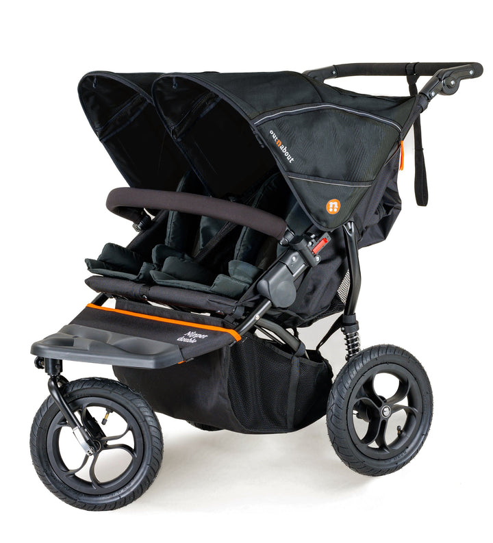 Out n About Pushchairs Out n About Nipper V5 Double Pushchair Twin Bundle - Forest Black