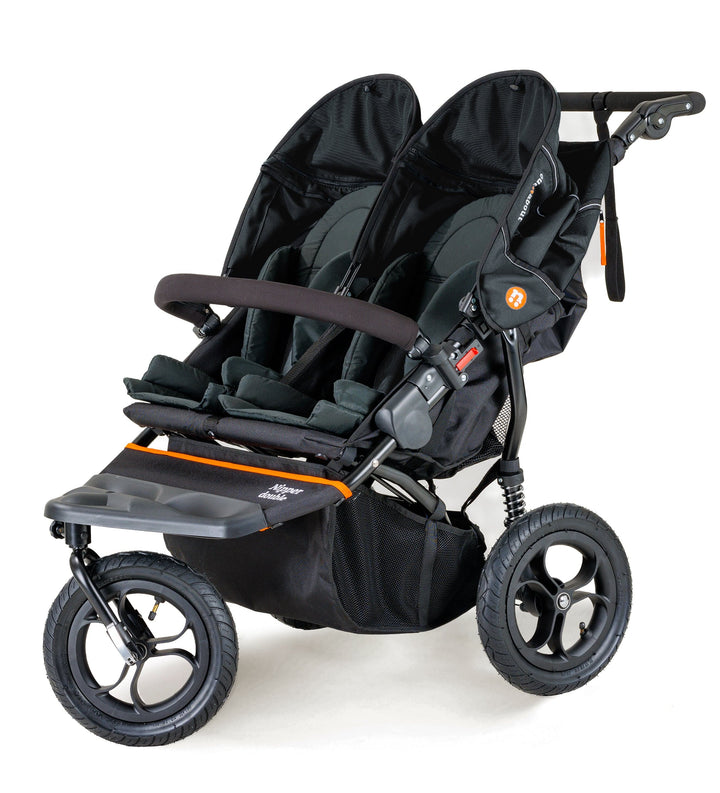 Out n About Pushchairs Out n About Nipper V5 Double Pushchair Twin Bundle - Forest Black