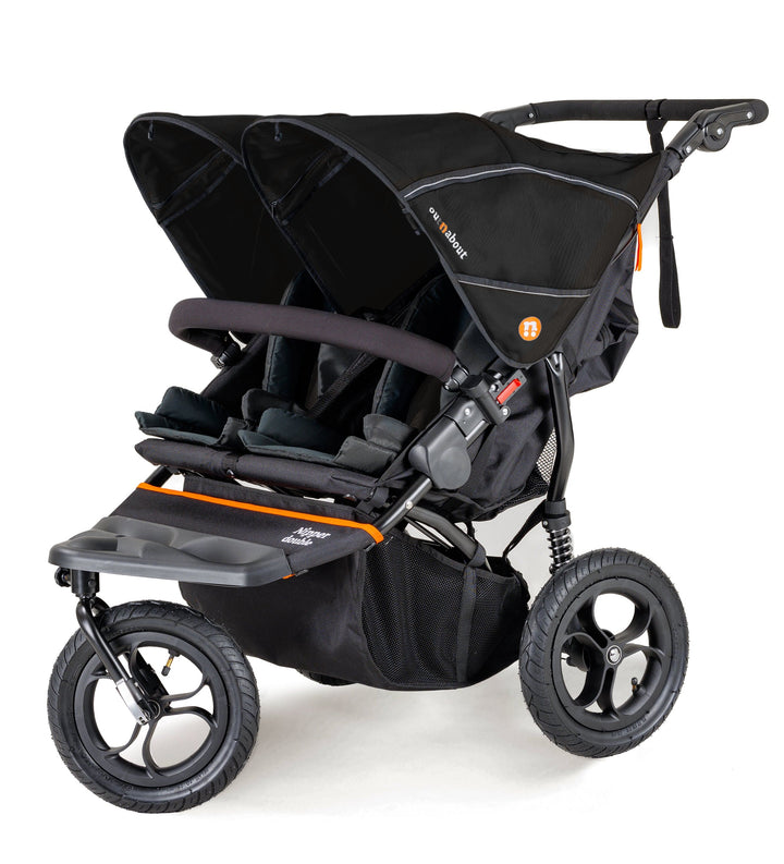 Out n About Pushchairs Out n About Nipper V5 Double Pushchair Twin Bundle - Summit Black