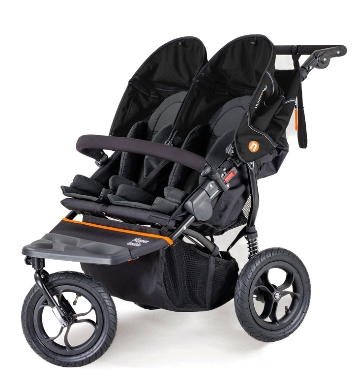 Out n About Pushchairs Out n About Nipper V5 Double Pushchair Twin Bundle - Summit Black