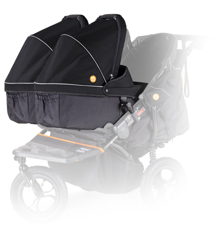 Out n About Pushchairs Out n About Nipper V5 Double Pushchair Twin Bundle - Summit Black