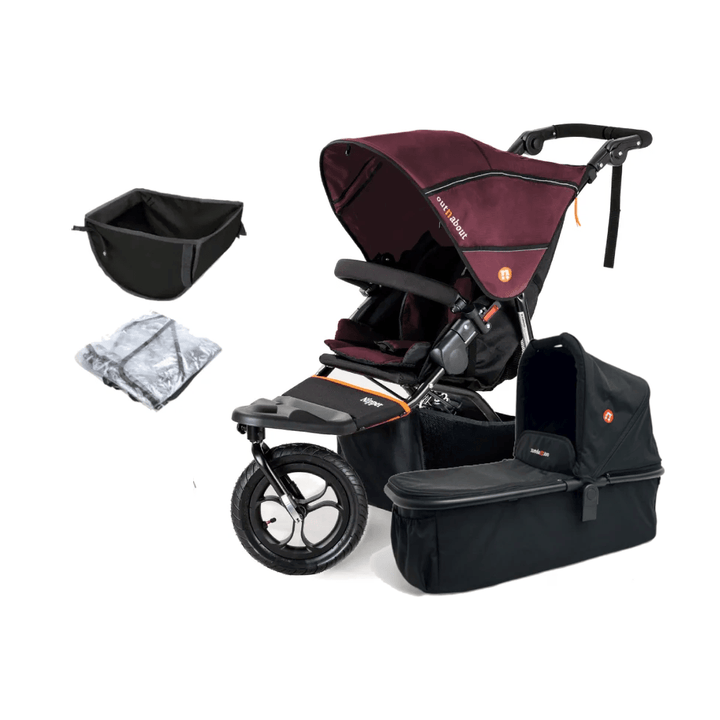 Out n About Pushchairs Out n About Nipper V5 Single Pushchair & Nipper Switch - Brambleberry Red