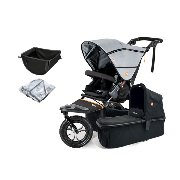 Out n About Pushchairs Out n About Nipper V5 Single Pushchair & Nipper Switch - Rocksalt Grey