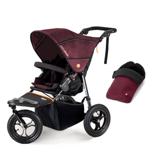 Out n About Pushchairs Out n About Nipper V5 Single Pushchair with Footmuff - Bramble Berry