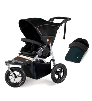 Out n About Pushchairs Out n About Nipper V5 Single Pushchair with Footmuff - Silver/Summit Black