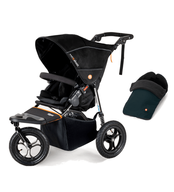 Out n About Pushchairs Out n About Nipper V5 Single Pushchair with Footmuff - Summit Black