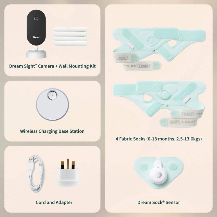 Owlet Baby Monitor Owlet Dream Duo (Sock + Sight) - Dusty Rose