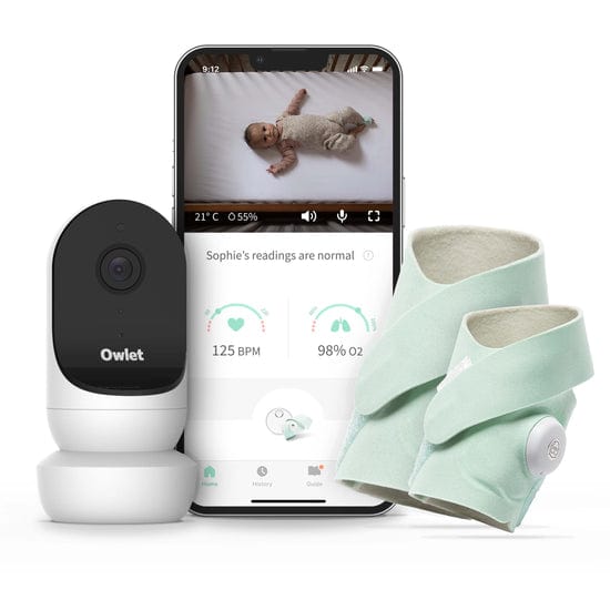 Owlet Baby Monitor Owlet Monitor Duo PLUS (Smart Sock 3 + Cam 2) - Mint
