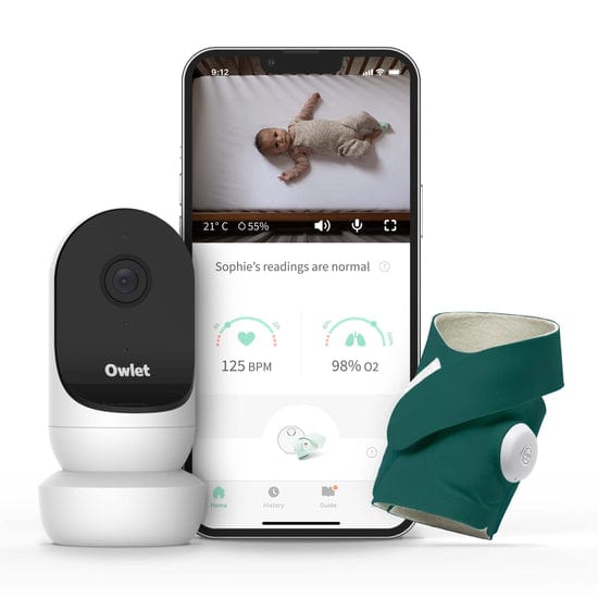 Owlet Baby Monitor Owlet Monitor Duo (Smart Sock 3 + Cam 2) - Deep Sea Green