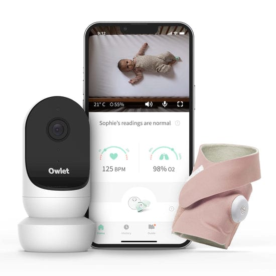 Owlet Baby Monitor Owlet Monitor Duo (Smart Sock 3 + Cam 2) - Dusty Rose