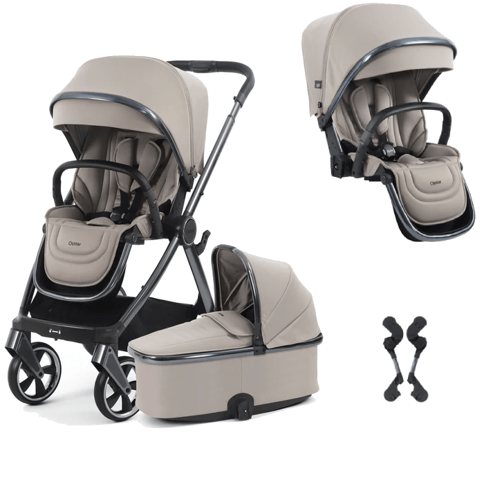 Oyster double pushchairs Oyster 4 Double Stroller - Stone