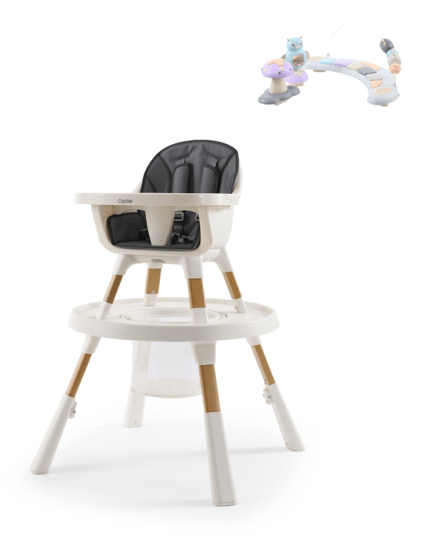 Oyster highchairs Oyster 4-in-1 Highchair with Activity Play Set - Moon