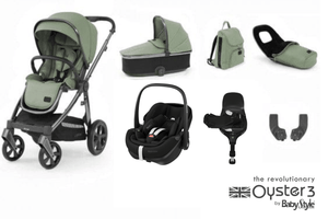 Oyster Prams & Pushchairs Oyster 3 Luxury Pebble 360 PRO Bundle (7pc Set) - Spearmint