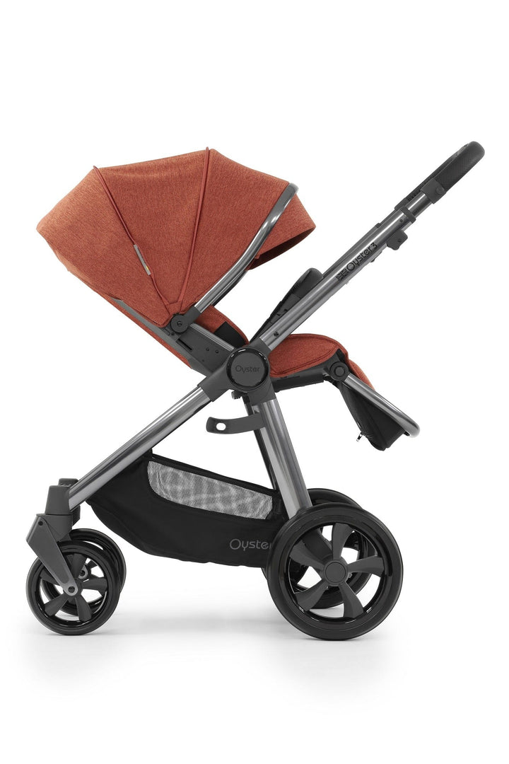 Oyster Pushchair Accessories Oyster 3 Stroller & Carrycot - Gun Metal / Ember