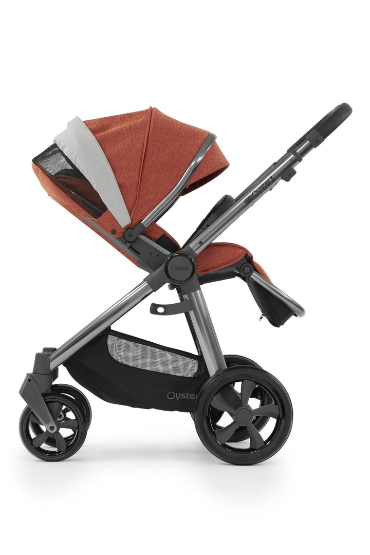 Oyster Pushchair Accessories Oyster 3 Stroller & Carrycot - Gun Metal / Ember