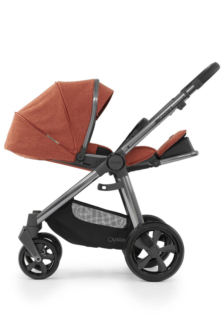 Oyster Pushchair Accessories Oyster 3 Stroller & Carrycot - Gun Metal / Ember