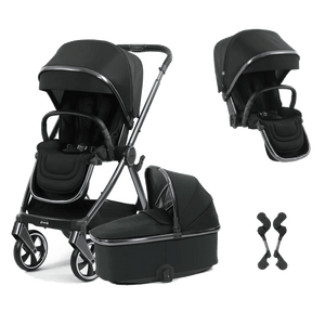 Oyster Pushchairs Oyster 4 Double Stroller - Black Olive