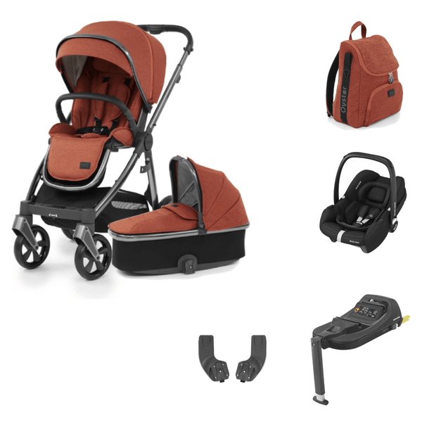 Oyster Travel Systems Oyster 3 Cabriofix i-Size Travel System - Gun Metal / Ember