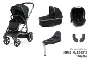 Oyster Pushchair Accessories Oyster 3 Essential 5pc Travel System - Black Olive