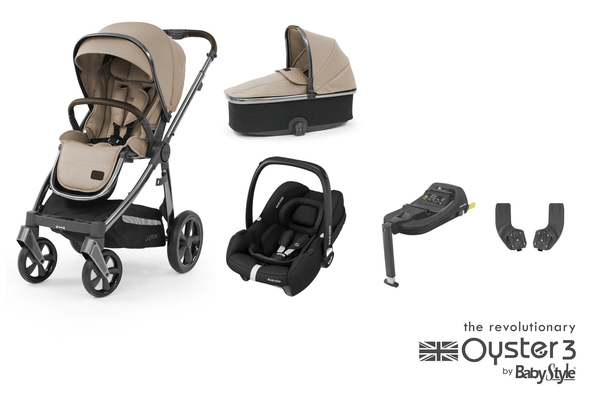 Oyster Travel Systems Oyster 3 Luxury Cabriofix i-Size (6pc) Bundle - Butterscotch