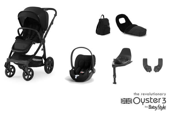 Oyster Travel Systems Oyster 3 Luxx Special Edition, (Cloud T) Travel System - Onyx