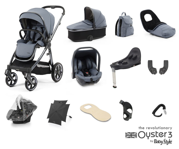 Oyster Travel Systems Oyster 3 Ultimate 12pc Travel System - Dream Blue