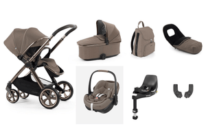 Oyster Travel Systems Oyster 4 Luxury (Pebble 360 PRO2, Non-Slide) Travel System - Mink/Twillic Truffle