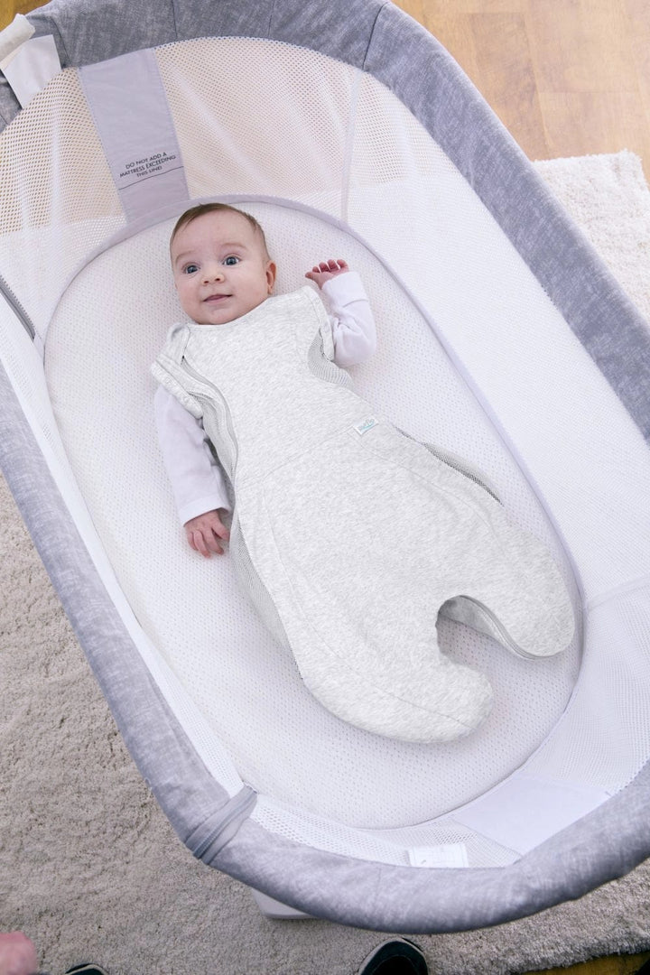 Purflo Sleeping Bags Purflo Swaddle To Sleep Bag 0.5 TOG 0-4 Month Lightweight - Minimal Grey (2 Pack)