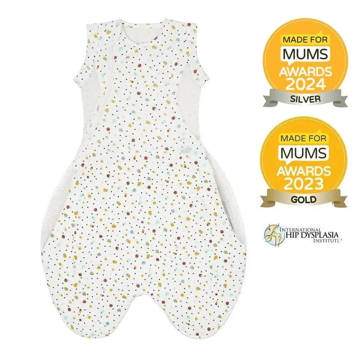 Purflo Sleeping Bags Purflo Swaddle To Sleep Bag 0.5 TOG 0-4 Month Lightweight - Scandi Spot (2 Pack)