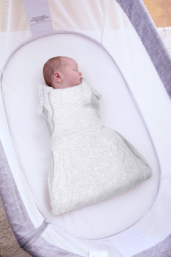 Purflo Sleeping Bags Purflo Swaddle To Sleep Bag 0.5 TOG 0-4 Month - Minimal Grey