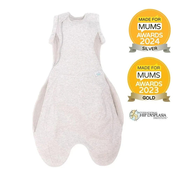 Purflo Sleeping Bags Purflo Swaddle To Sleep Bag 0.5 TOG 0-4 Month - Minimal Grey